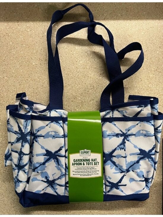 Expert Gardener Other - Expert Gardener Shibori Gardening Hat Apron & Tote Set New